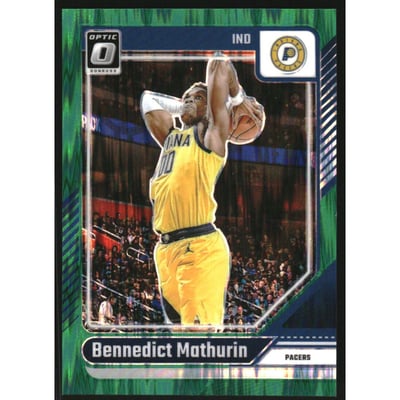 2024-25 Donruss Optic Green Shock #163 Bennedict Mathurin