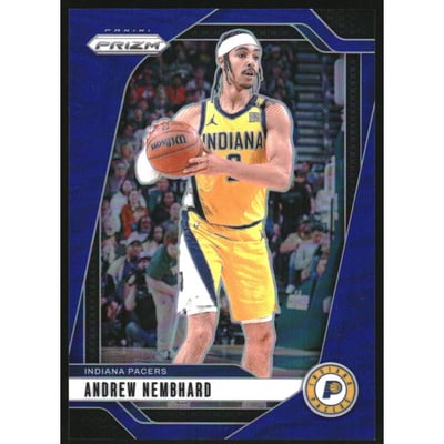 2024-25 Panini Prizm Prizms Blue #6 Andrew Nembhard