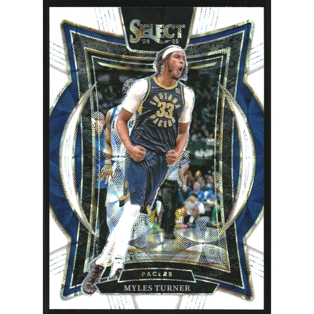 2024-25 Select White Scope Prizms #4 Myles Turner