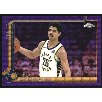 2025-26 Topps Chrome Purple Wave Refractors #94 Ben Sheppard