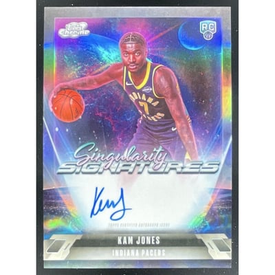 2025-26 Topps Cosmic Chrome Singularity Signatures #SS-KJ Kam Jones RC Auto
