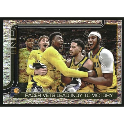 2025-26 Topps Holo Foil #280 Yes'Cers/Bennedict Mathurin/Johnny Furphy/Thomas Bryant/Tyrese Haliburton/Myles Turner