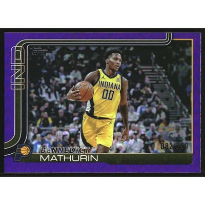 2025-26 Topps Purple Rainbow #48 Bennedict Mathurin