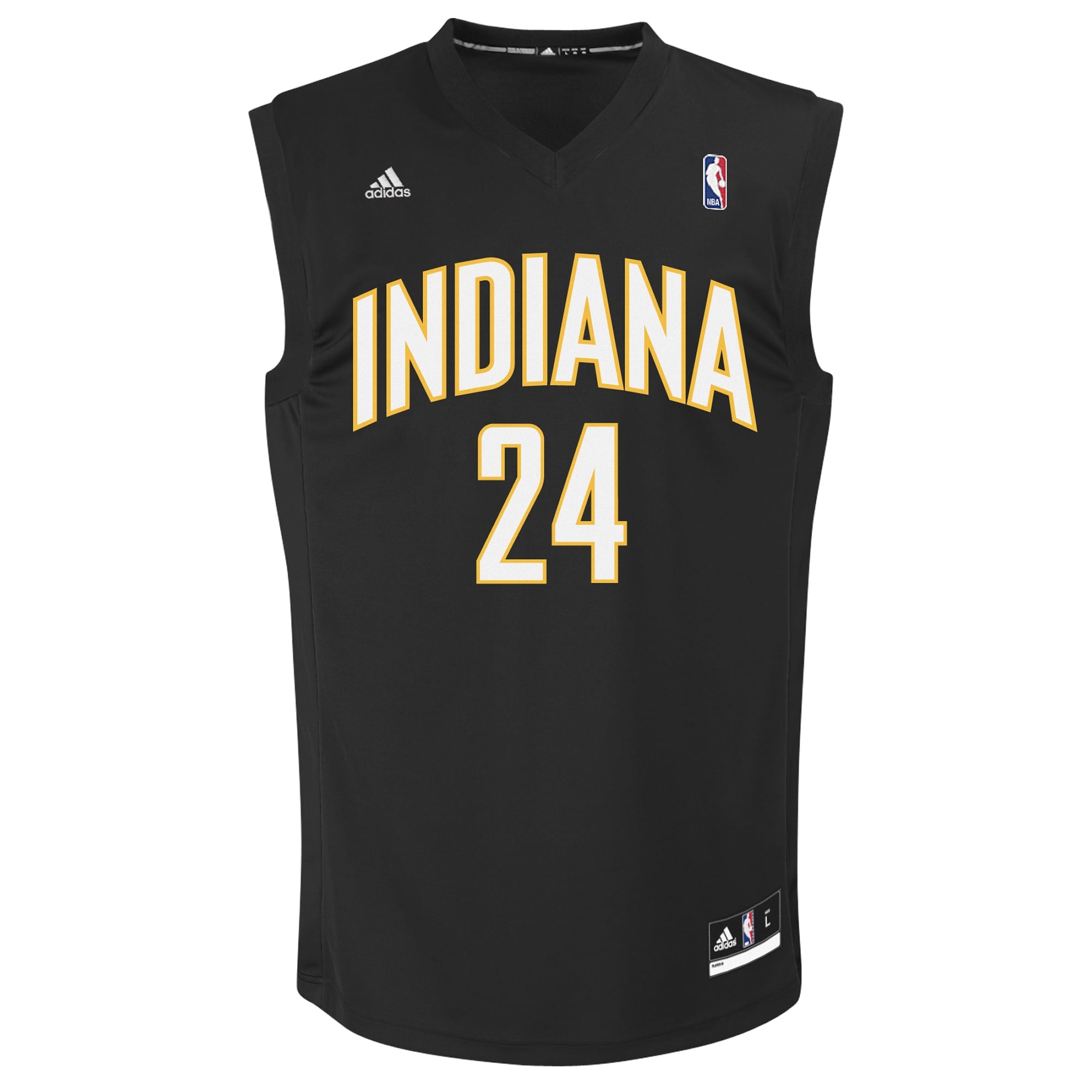 adidas Paul George Indiana Pacers Fashion Replica Jersey - Black