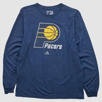 Indiana Pacers Adidas 2010s Long Sleeve T-shirt - Navy - L by Fanatics Real Vintage