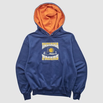 Indiana Pacers GTS 90s Hooded Pullover Sweatshirt - Navy - XS by Fanatics Real Vintage