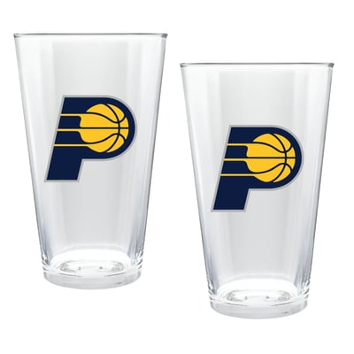 Indiana Pacers Two-Piece 16oz. Double Play Pint Glass Set
