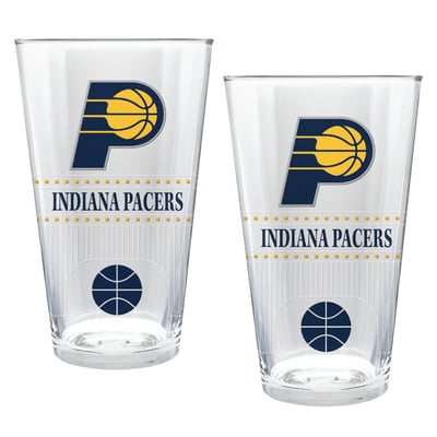 Indiana Pacers Two-Piece 16oz. Stadium Pint Glass Set