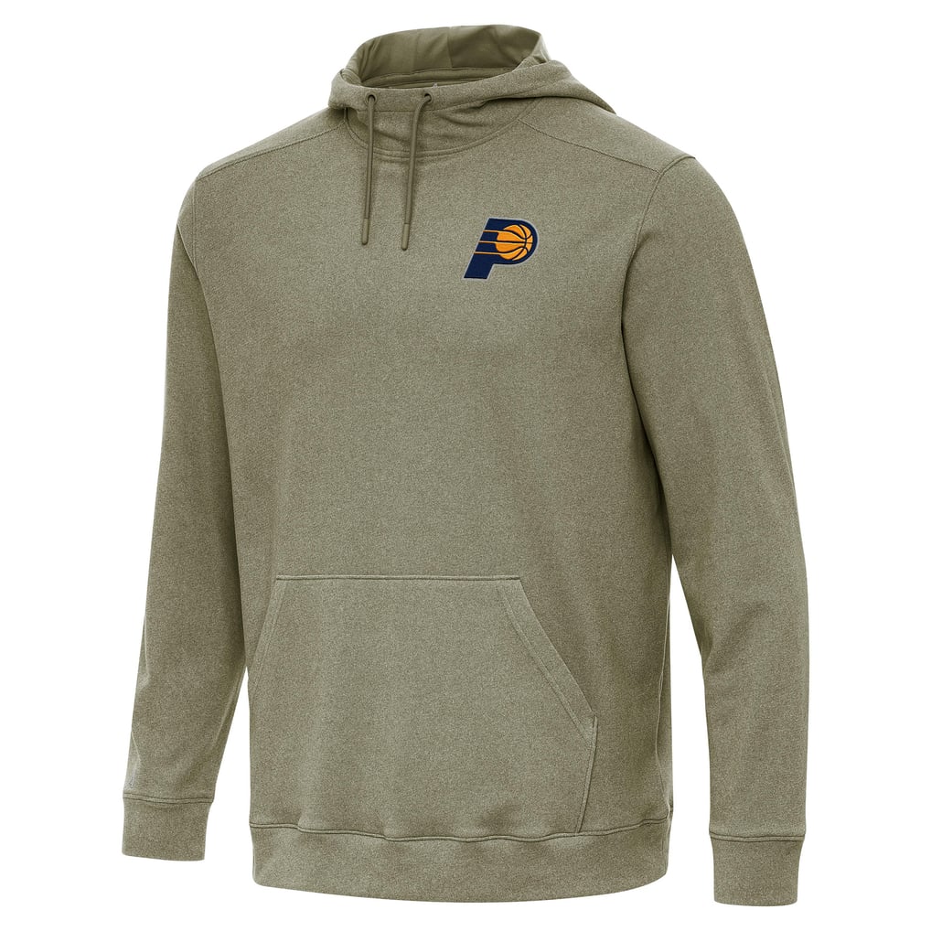 Indiana Pacers Antigua Cloud Pullover Hoodie - Heather Olive