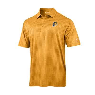 Indiana Pacers Columbia Highland Drift Omni-Wick Polo - Gold