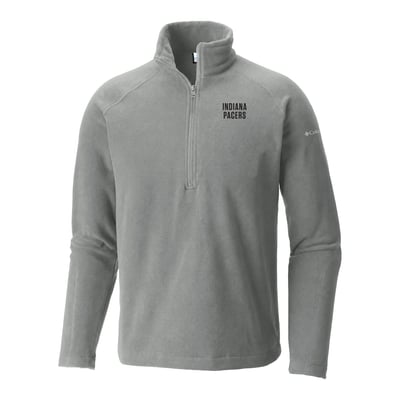 Indiana Pacers Columbia Everest Ridge Raglan Half-Zip Fleece Pullover - Gray