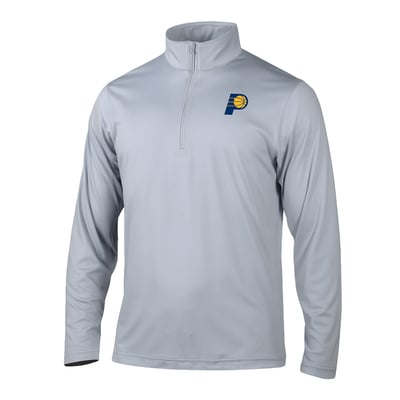 Indiana Pacers Columbia Fairway Break Quarter-Zip Pullover - Gray