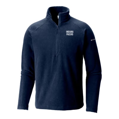 Indiana Pacers Columbia Everest Ridge Raglan Half-Zip Fleece Pullover - Navy
