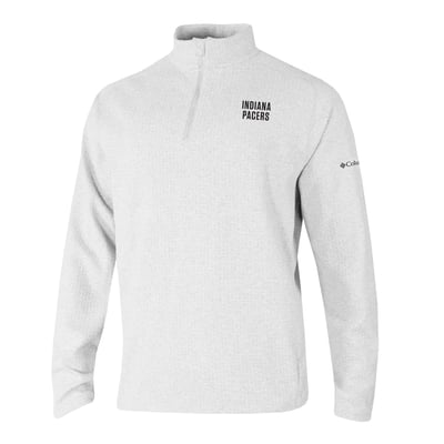 Indiana Pacers Columbia Swingcraft Tri-Blend Quarter-Zip Pullover - White