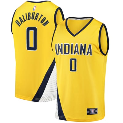 Tyrese Haliburton Indiana Pacers Fanatics Fast Break Replica Jersey - Statement Edition - Gold
