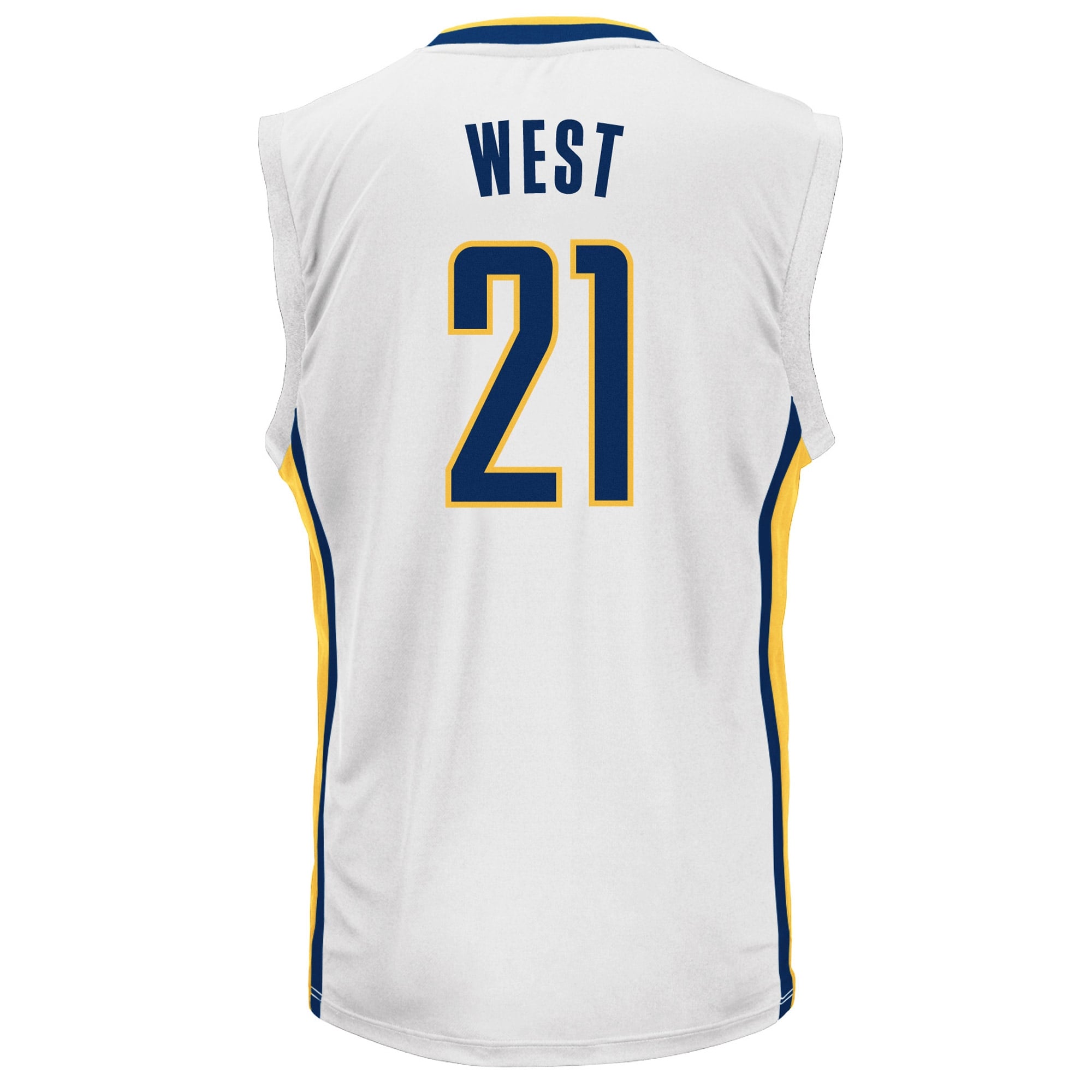 Mens Indiana Pacers David West adidas White Swingman Jersey