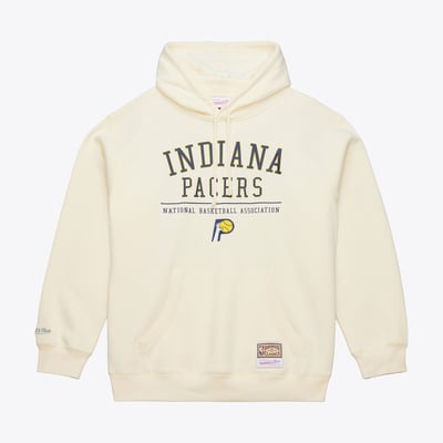 Indiana Pacers Mitchell & Ness Walk-Off Fleece Hoodie - Cream