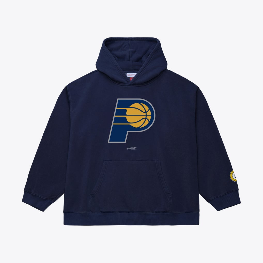 Men's Indiana Pacers Mitchell & Ness Navy Basic Fleece Hoodie