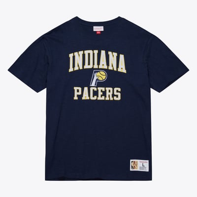  Indiana Pacers Mitchell & Ness Hardwood Classics Legendary Slub T-Shirt - Navy