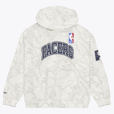  Indiana Pacers Mitchell & Ness Ghosted Fleece Hoodie - White