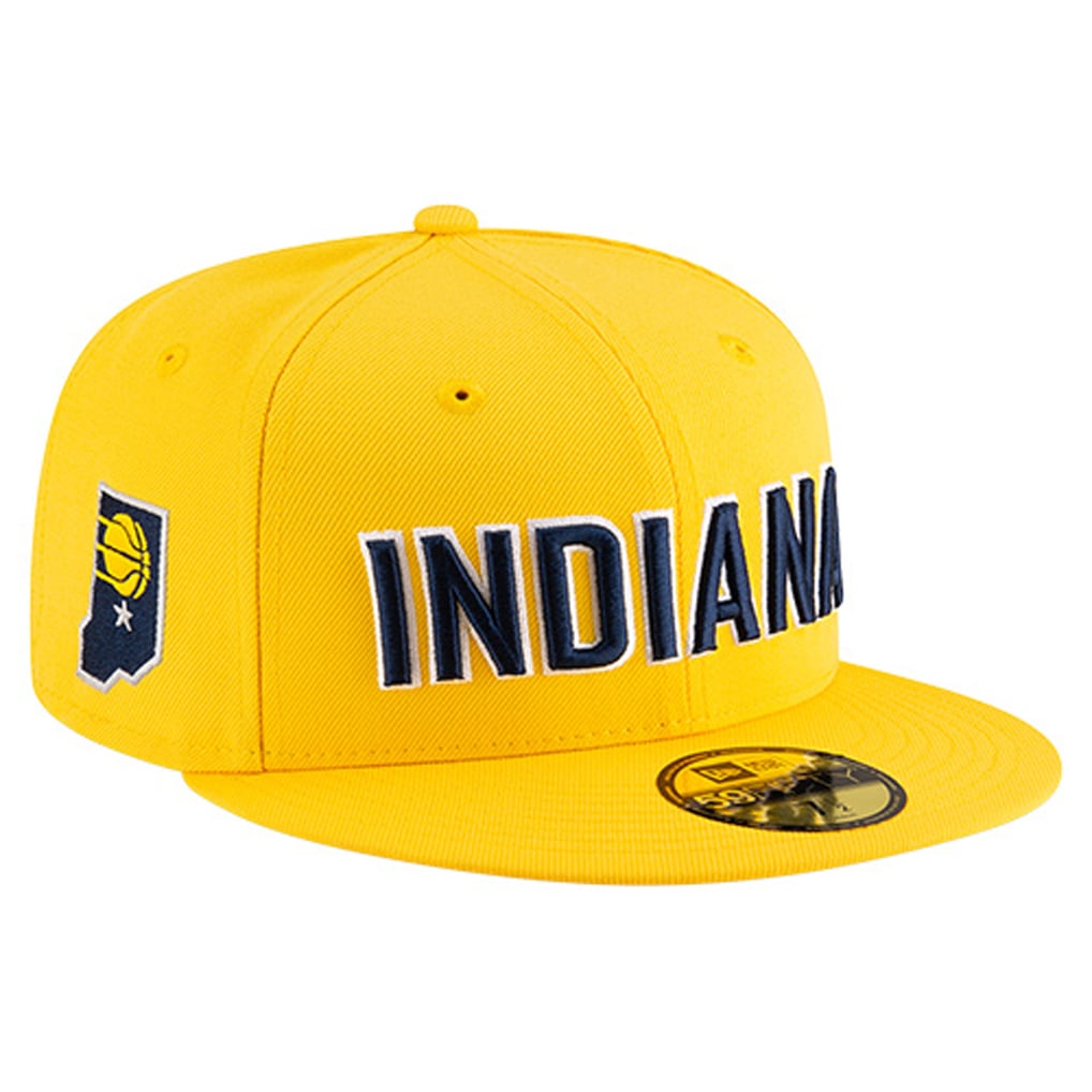  Indiana Pacers New Era Statement Edition Jersey Hook 59Fifty Fitted Hat - Gold