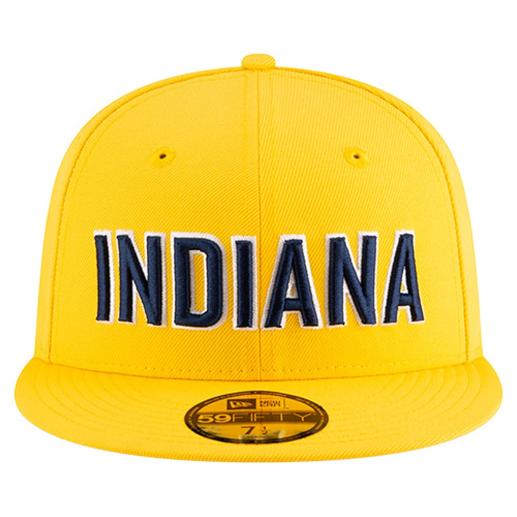  Indiana Pacers New Era Statement Edition Jersey Hook 59Fifty Fitted Hat - Gold