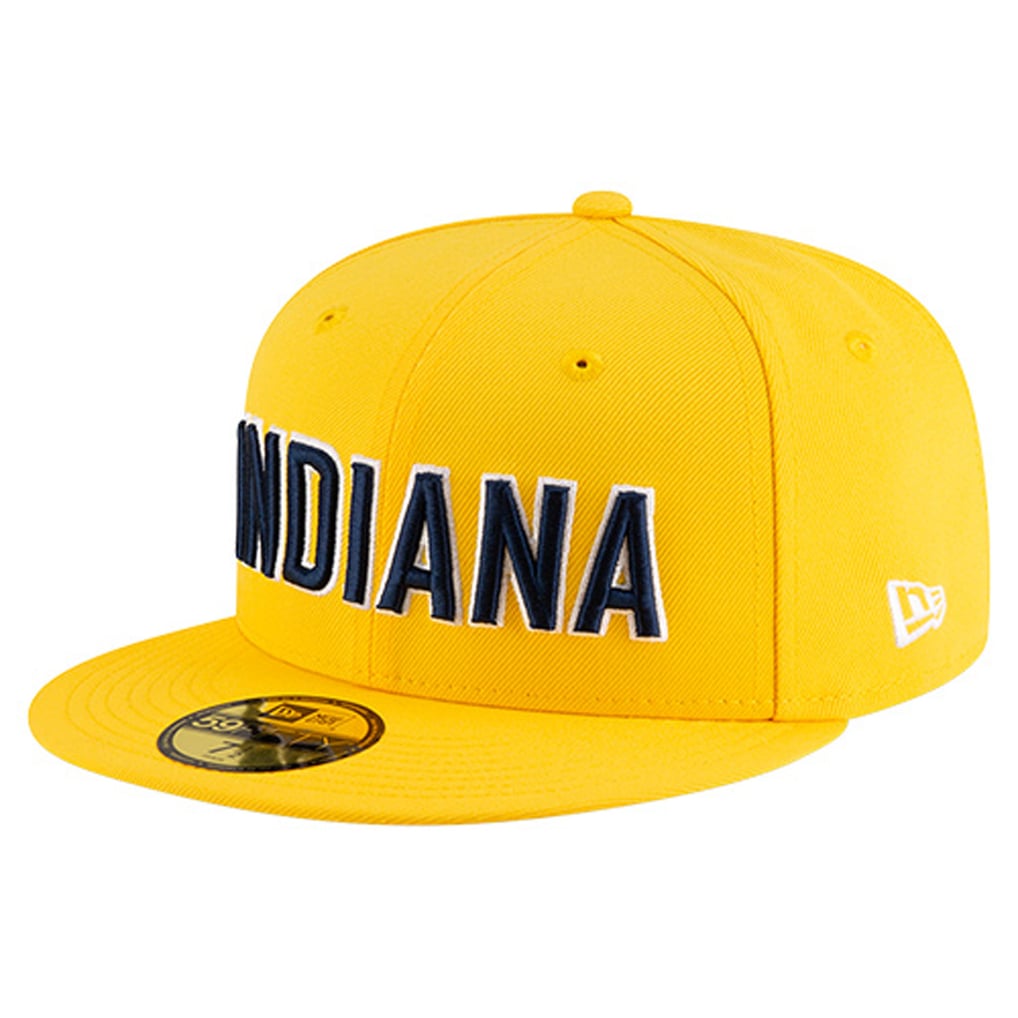  Indiana Pacers New Era Statement Edition Jersey Hook 59Fifty Fitted Hat - Gold