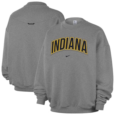  Indiana Pacers Nike Standard Issue Wordmark Fleece Therma-Fit Sweatshirt - Dark Heather Gray