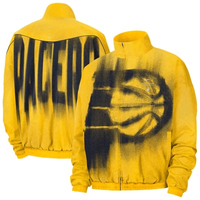 Indiana Pacers Nike 2026/27 Standard Issue On-Court Game Theater Loud Full-Zip Jacket - Gold
