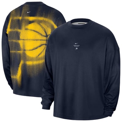 Indiana Pacers Nike 2026/27 Standard Issue Pre-Game Performance Long Sleeve T-Shirt - Navy