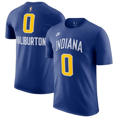 Tyrese Haliburton Indiana Pacers Nike Classic Edition Name & Number T-Shirt - Royal