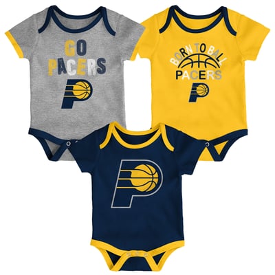 Indiana Pacers Outerstuff Newborn & Infant Born To Ball 3-Pack Bodysuit Set