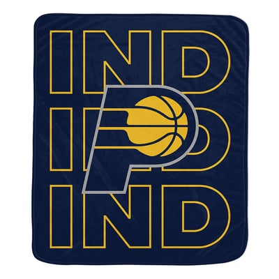  Indiana Pacers Pegasus 50" x 60" Abbreviation Echo Ultra Soft Blanket