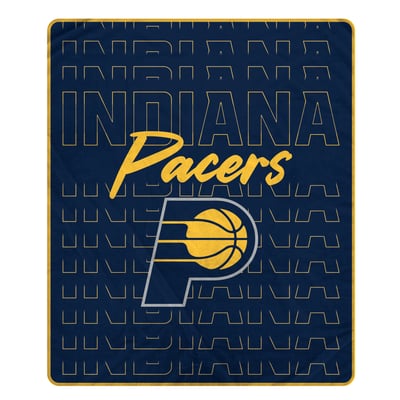 Indiana Pacers Pegasus Echo Script Fade 50" x 60" Ultra Soft Throw Blanket