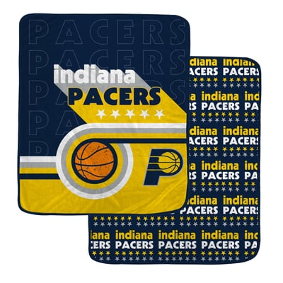 Indiana Pacers Pegasus Retro Baller Double-Sided 60" x 70" Ultra Cozy Blanket