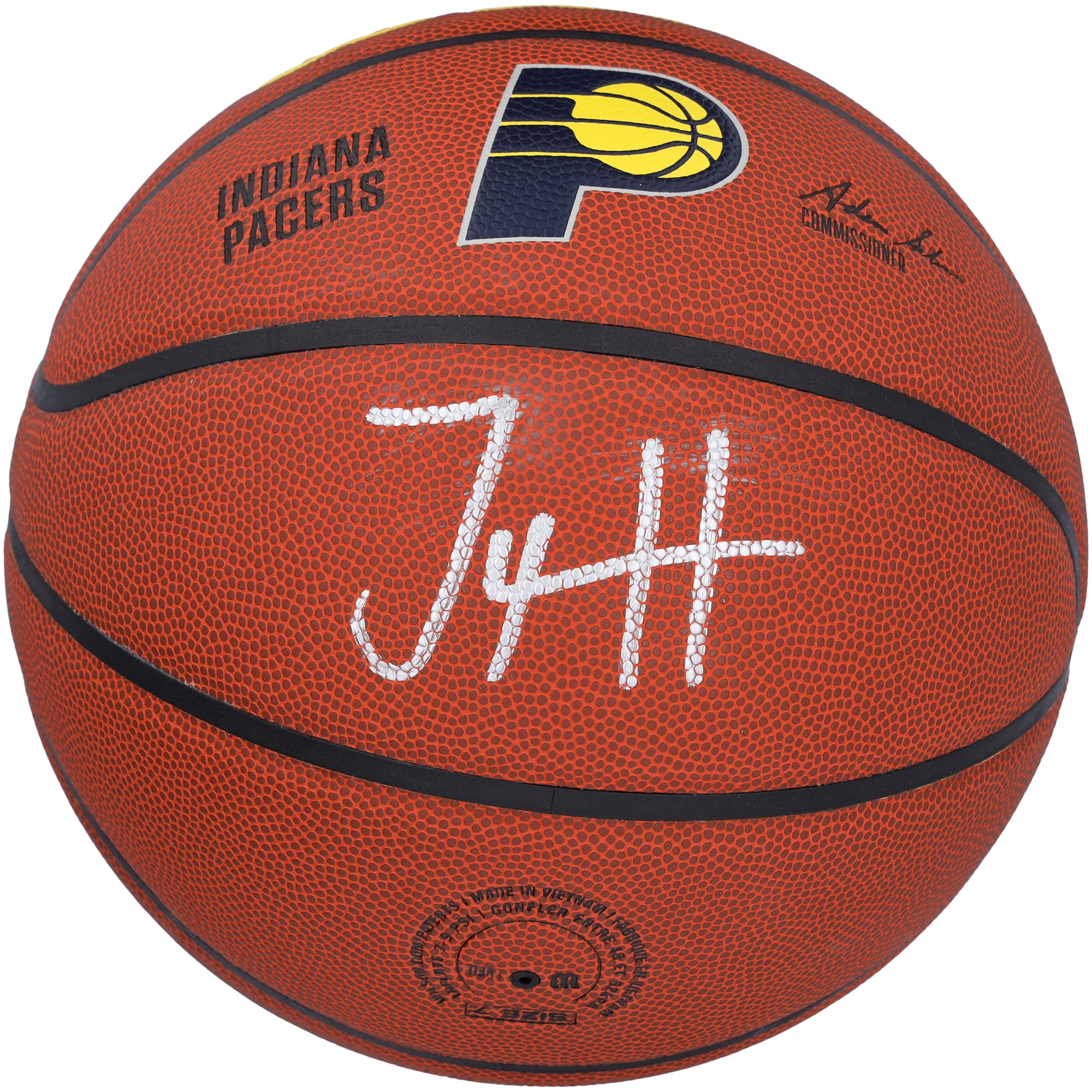 Tyrese Haliburton Indiana Pacers Autographed Wilson Team Logo 