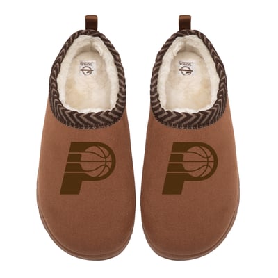Indiana Pacers ISlide Unisex Tonal Logo Mission Slippers - Tan
