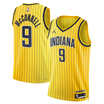 T.J. McConnell Indiana Pacers Jordan Brand Unisex Swingman Jersey - Statement Edition - Gold