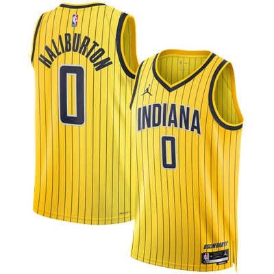 Tyrese Haliburton Indiana Pacers Jordan Brand Unisex Swingman Jersey - Statement Edition - Gold
