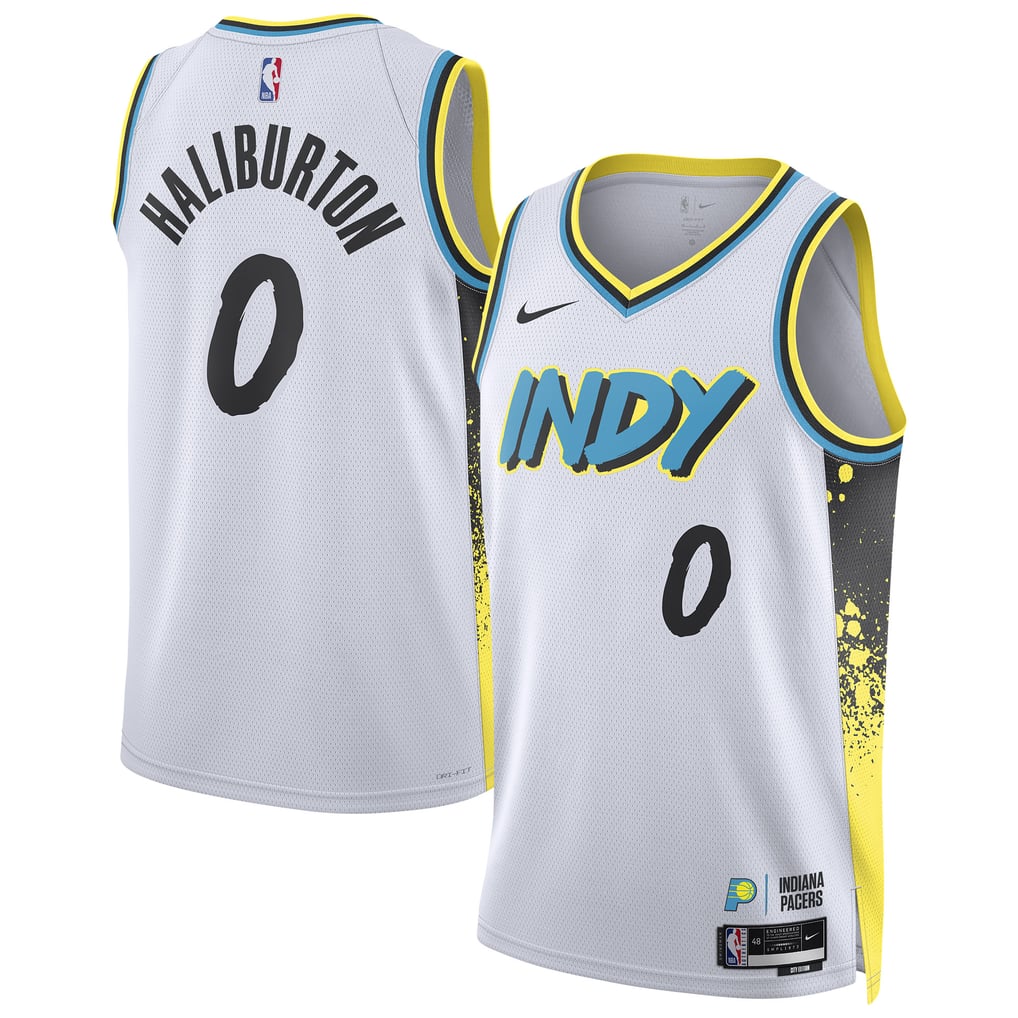 Unisex Indiana Pacers Tyrese Haliburton Nike White 2024/25 