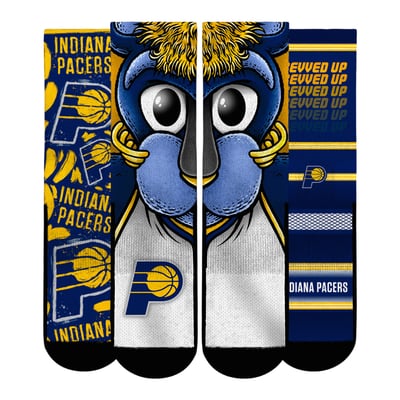  Indiana Pacers Rock Em Unisex Fan Favorites Three-Pack Crew Socks Set - Navy