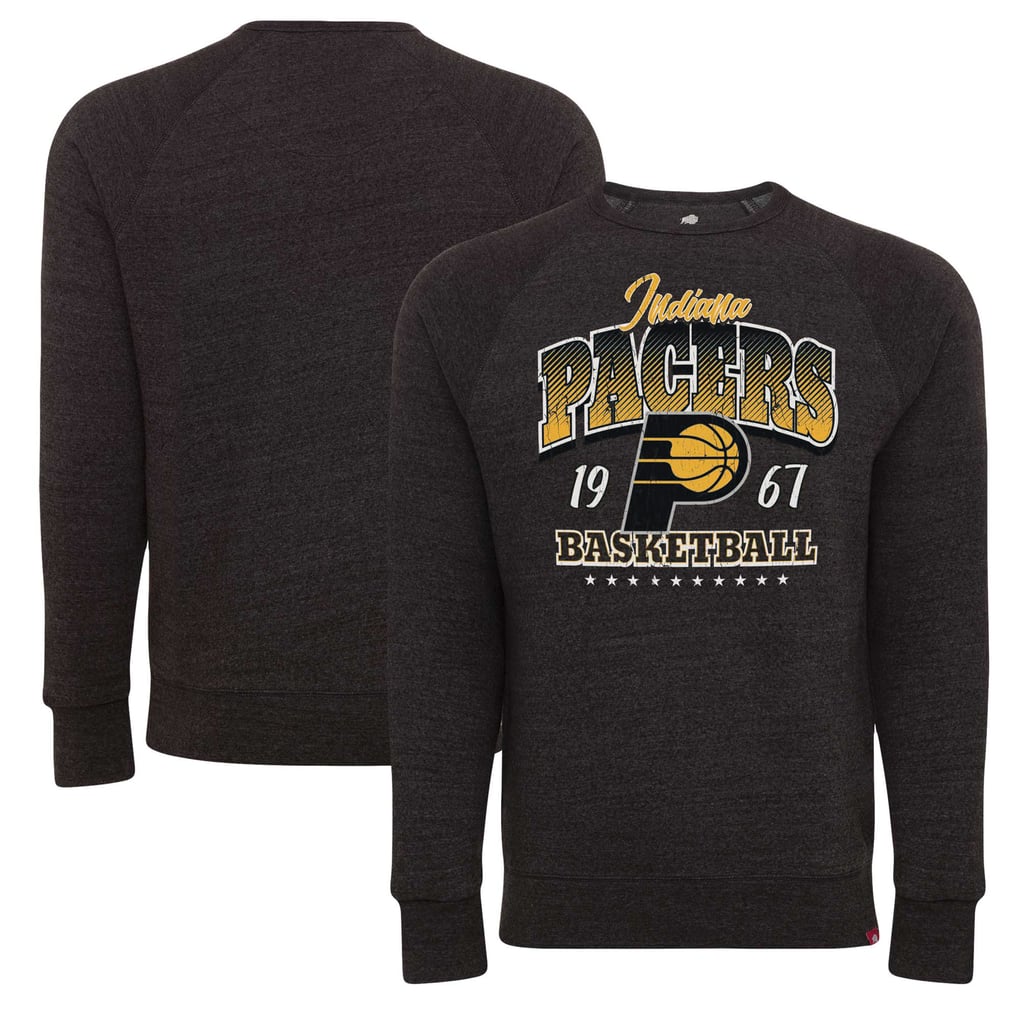 Indiana Pacers Sportiqe Unisex Harmon Super Soft Tri-Blend Raglan Pullover Sweatshirt - Black
