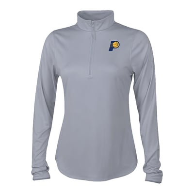 Indiana Pacers Columbia Women's Fairway Breeze Quarter-Zip Pullover - Gray