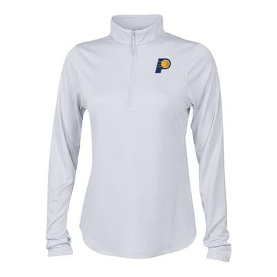 Indiana Pacers Columbia Women's Fairway Breeze Quarter-Zip Pullover - White