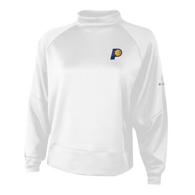 Indiana Pacers Columbia Women's Par-Performance Raglan Mock Neck Sweatshirt - White