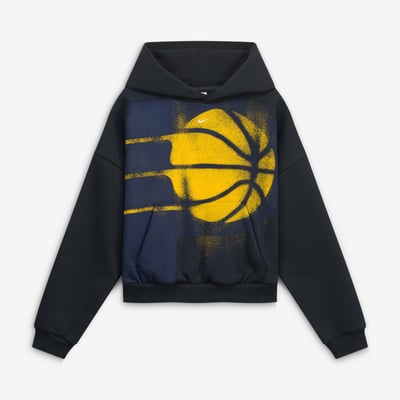  Indiana Pacers Nike Youth 2026/27 Standard Issue Practice Icon Fleece Pullover Hoodie - Black