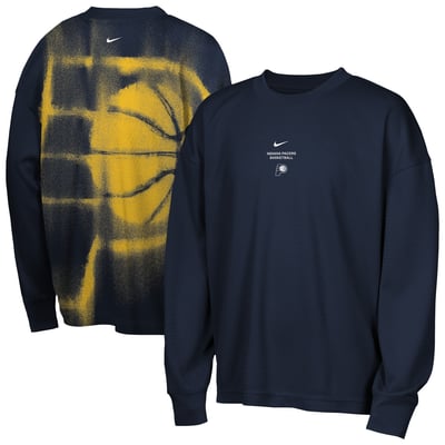  Indiana Pacers Nike Youth 2026 Standard Issue Pre-Game Performance Long Sleeve T-Shirt - Navy