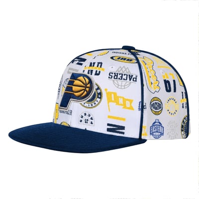 Indiana Pacers Outerstuff Youth Piped Up Snapback Hat - White
