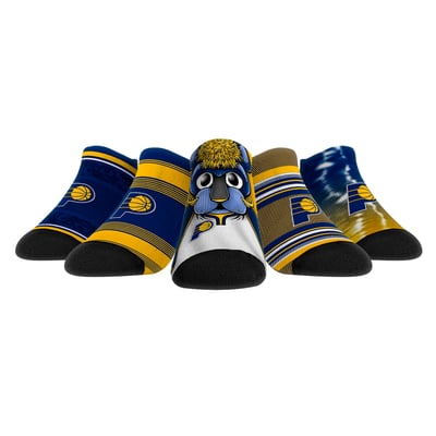  Indiana Pacers Rock Em Youth Super Fan 5-Pack Low-Cut Socks - 