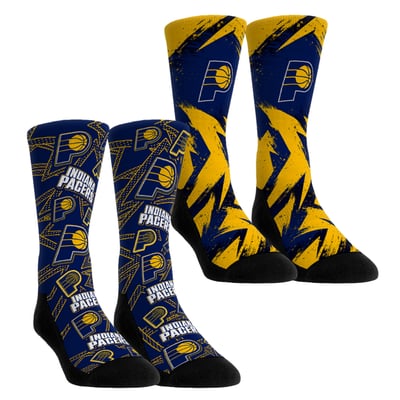  Indiana Pacers Rock Em Youth Game Day 2-Pack Crew Socks - Navy